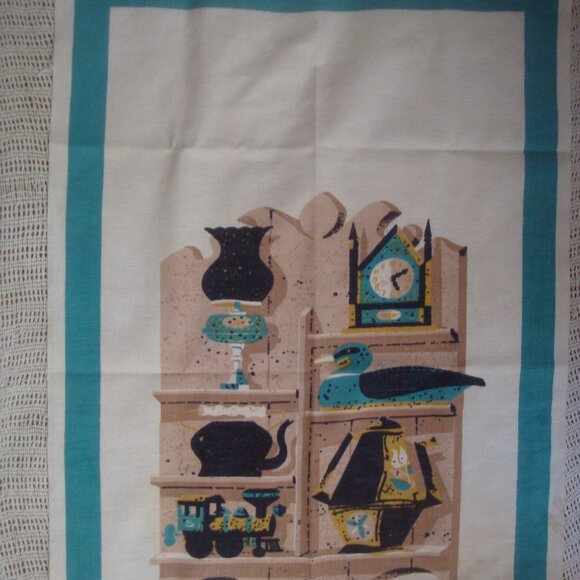 Vintage Mid Century Modern STARTEX Wonder-Dri Kitchen Tea Towel - Picture 2 of 8
